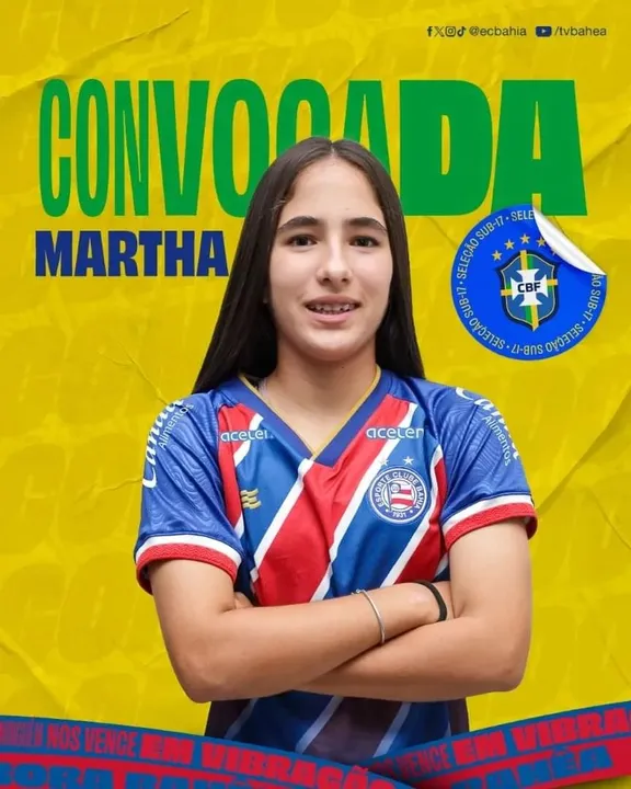 Martha é convocada pela segunda vez para a Seleção Brasileira feminina Sub-17