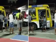 A van levava os pacientes para tratamento em Salvador