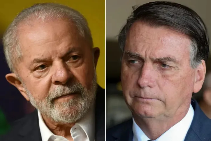 Lula (PT) e Jair Messias Bolsonaro (PL)