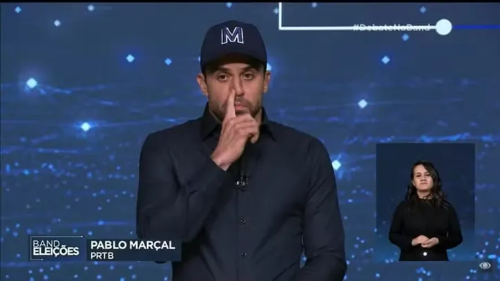 Pablo Marçal provoca Guilherme Boulos em debate