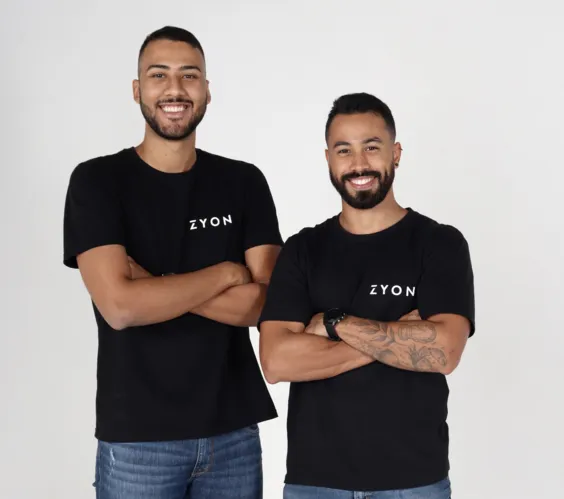 Raphael Queiroz e Davi Leão, sócios fundadores da Zyon