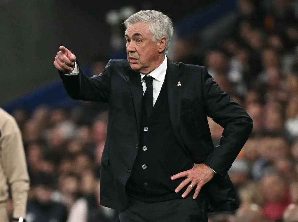 Carlo Ancelotti, treinador do Real Madrid