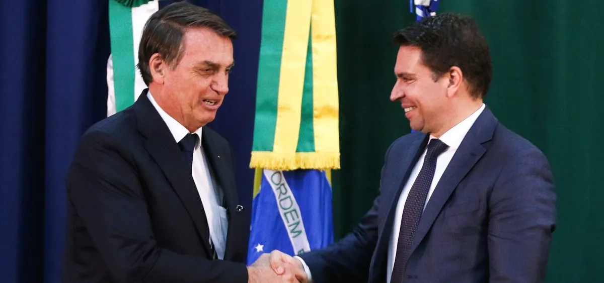 Ex-presidente Jair Bolsonaro e deputado federal Alexandre Ramagem