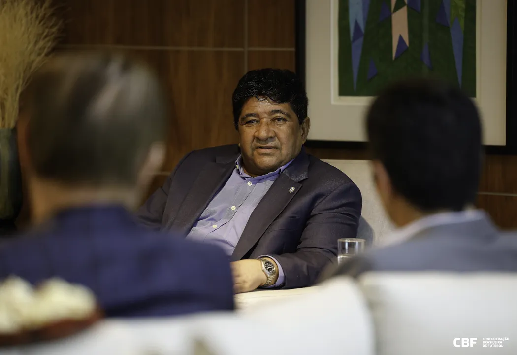 Ednaldo Rodrigues, atual presidente da CBF, em reunião