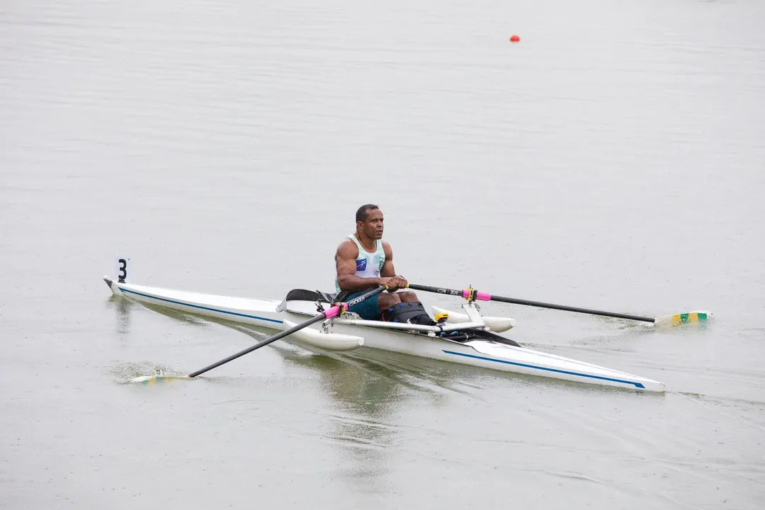 Renê Pereira durante o o Campeonato Brasileiro Interclubes de Remo Unificado