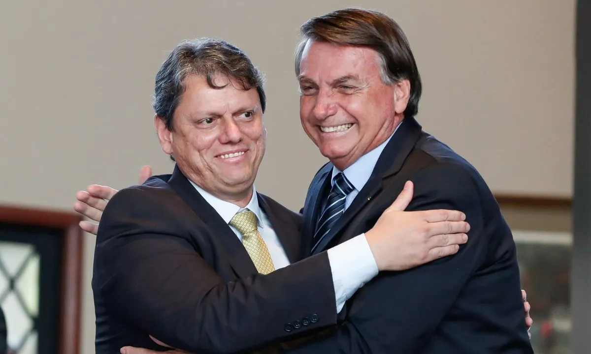 Bolsonaro apoiou candidatura de Tarcísio em 2022