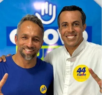 Flávio e Cleiton foram adversários no 1° turno