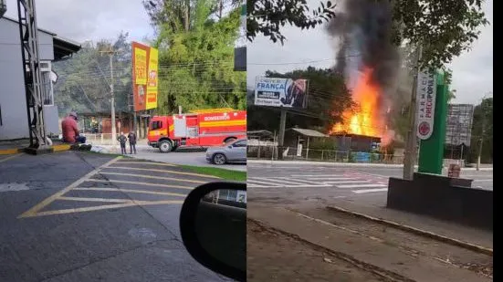 Casa pegou fogo na manhã deste domingo, 17