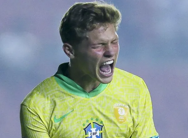 Dell marcou dois gols na estreia da Seleção Brasileira sub-16