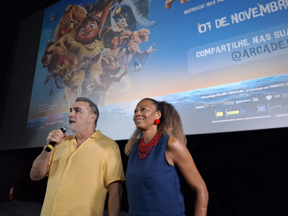 Diretor Sérgio Machado e a atriz Edvana Carvalho