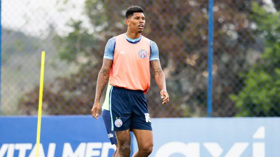 Marcos Victor em treino pelo Bahia