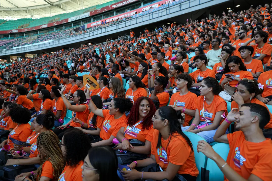 Imagem ilustrativa da imagem Encontro Estudantil reúne mais de 5 mil alunos da rede estadual na Arena Fonte Nova