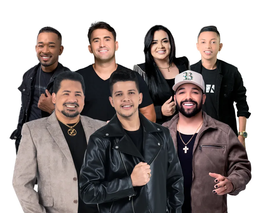 Tayrone, Nadson O Ferinha, Unha Pintada, Zezo, Silfarley, Toque Dez e Klessinha são as atrações da festa