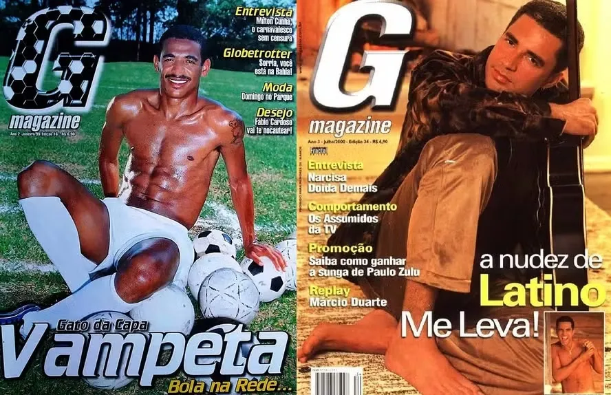 Vampeta e Latino já estamparam a revista