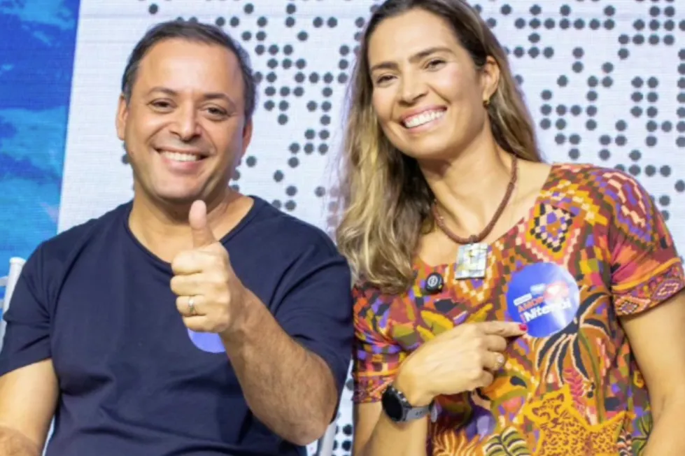 Isabel Swan (PV) e Rodrigo Neves (PDT)