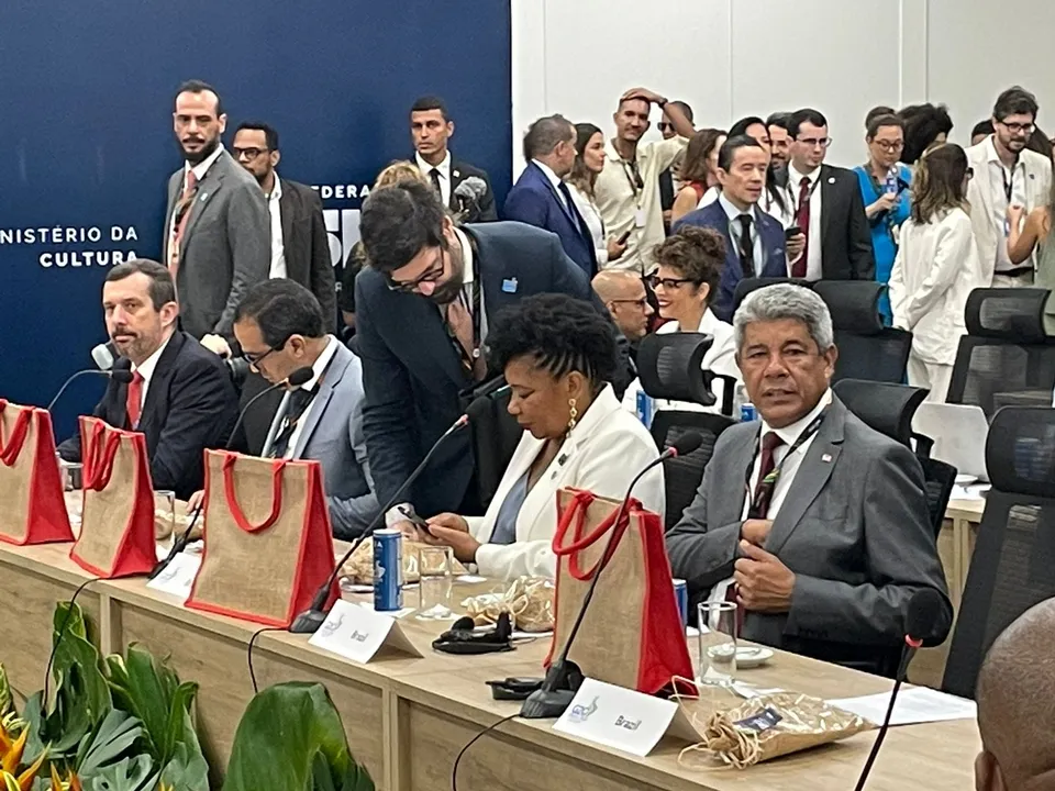 Jerônimo marcou presença na reunião de encerramento do G20 de Cultura.