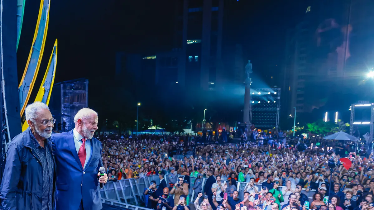 Gil foi uma das atração do festival “Aliança Global Contra a Fome e a Pobreza”