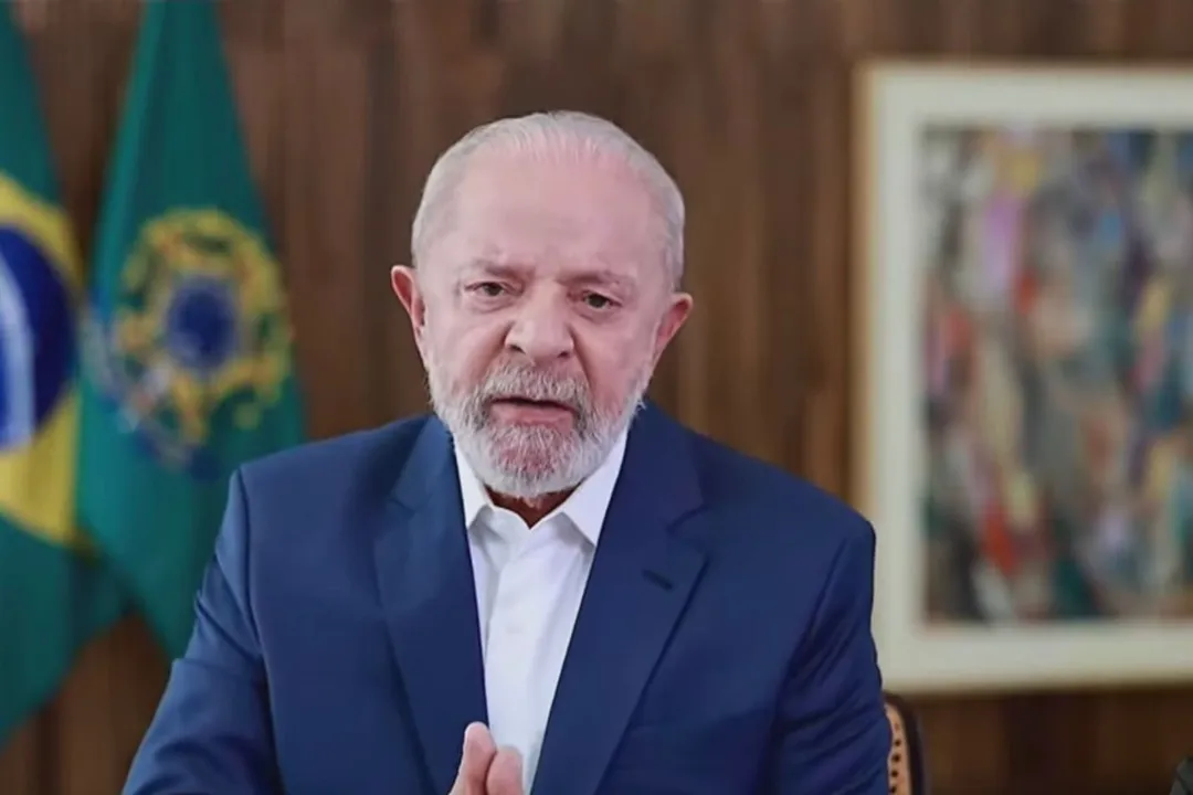 Presidente Lula durante discurso para os Brics