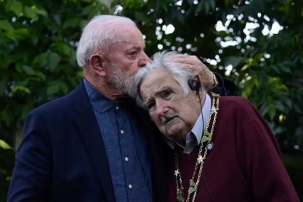 Lula encontrou Pepe Mujica nesta quinta-feira, 5