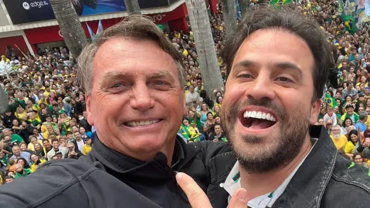 Bolsonaro e Marçal juntos em ato