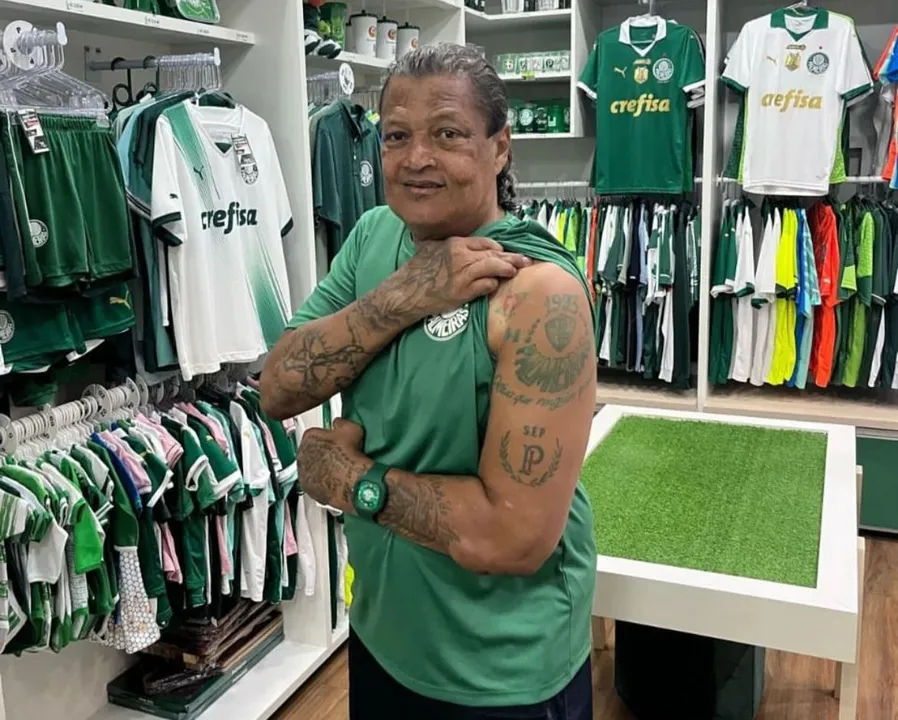 Tonhão, ídolo do Palmeiras