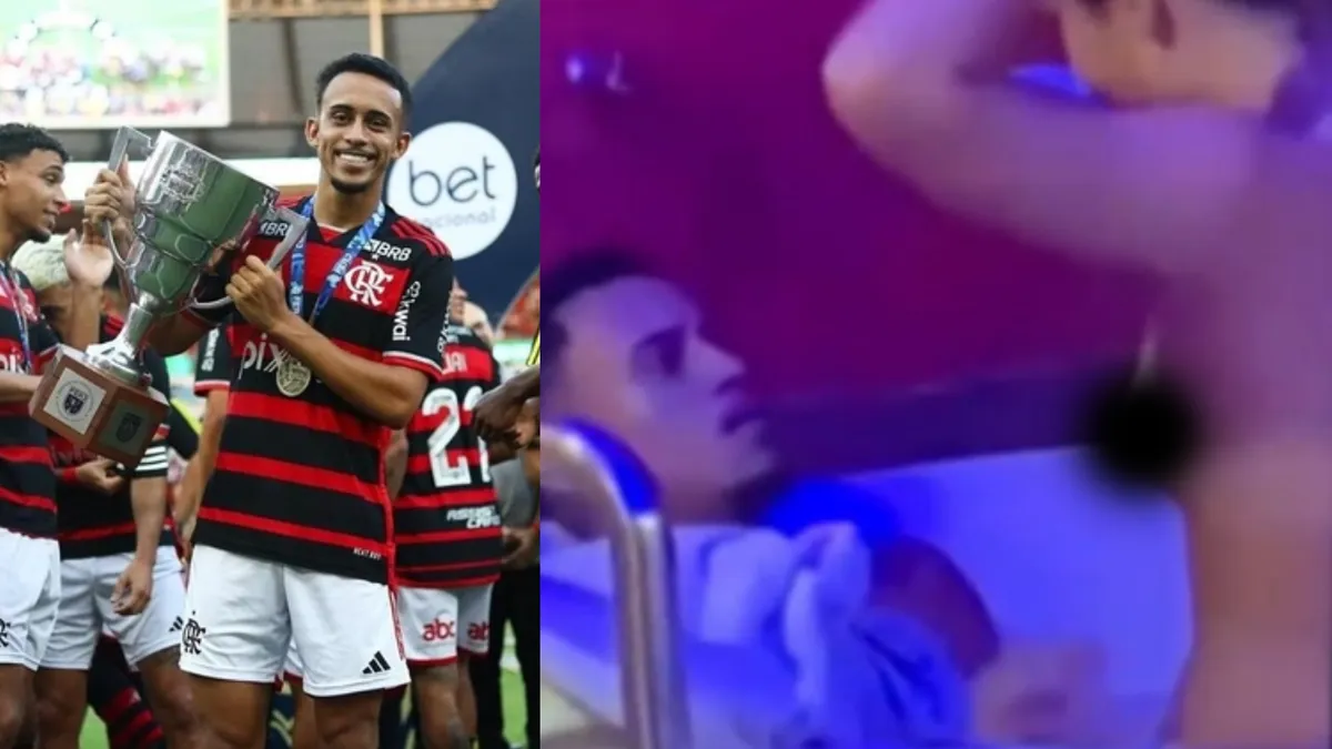 Matheus Gonçalves foi flagrado em cena íntima