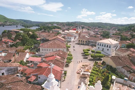A cidade de Cachoeira, na Bahia