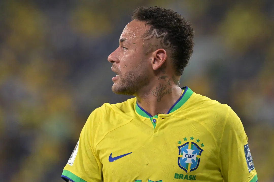 Neymar em ação pela seleção brasileira