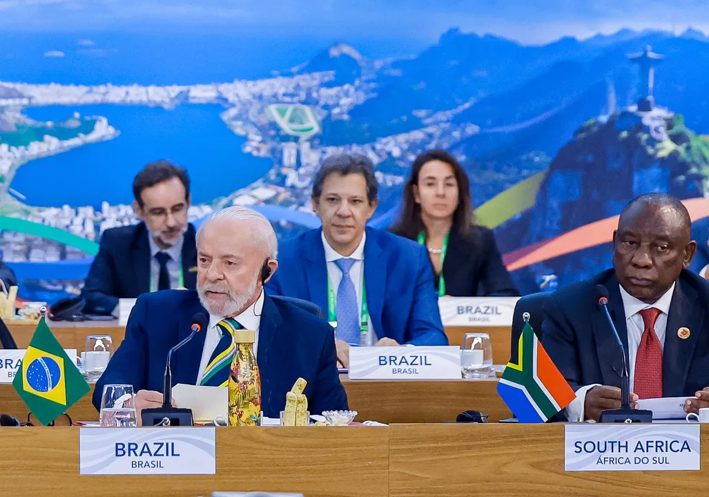 Presidente da República, Luiz Inácio Lula da Silva, durante lançamento da Aliança Global contra a Fome e a Pobreza e 1ª Sessão da Reunião de Líderes do G20: Combate à Fome e à Pobreza. Rio de Janeiro