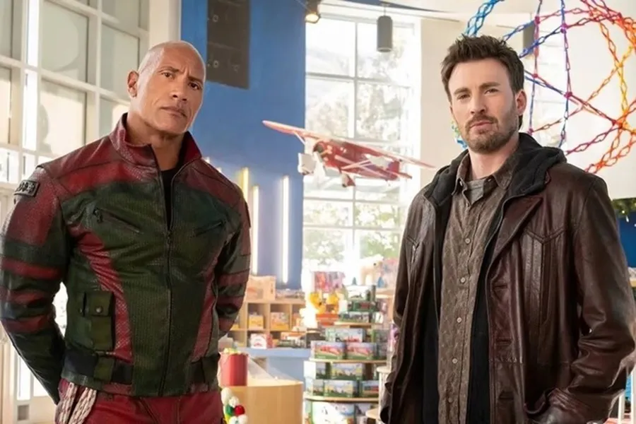 Filme estrelado por Dwayne Johnson e Chris Evans