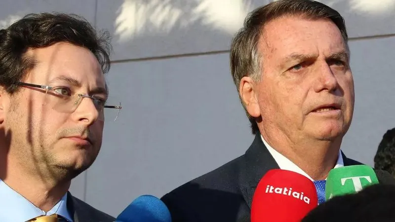 Jair Bolsonaro e seu aliado Fabio Wajngarten