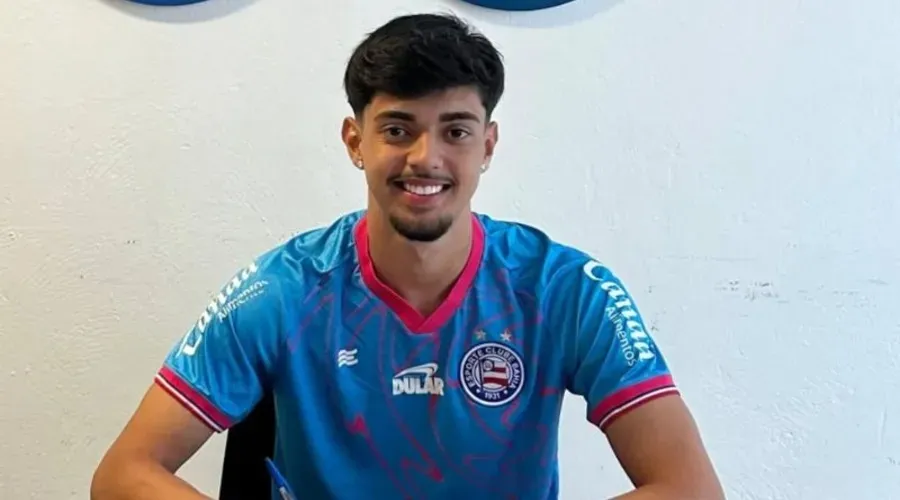 Arthur Jampa, goleiro da equipe sub-16 do Bahia