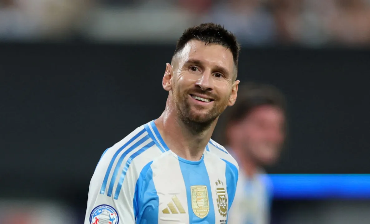 Lionel Messi em campo pela Seleção Argentina