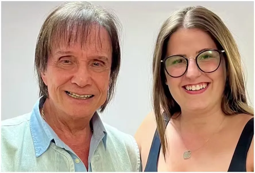 Roberto Carlos e a neta, Giovanna Braga