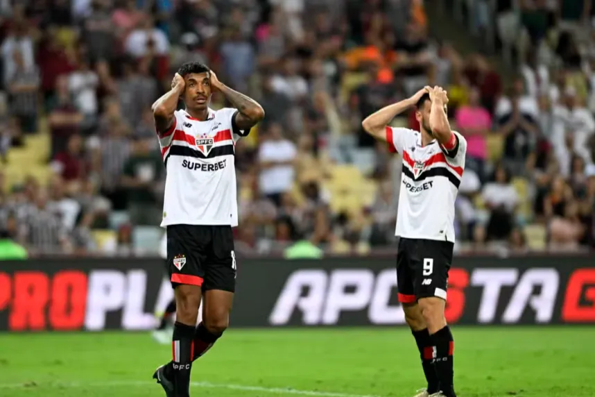 Luiz Gustavo e Calleri lamentam em Fluminense x São Paulo