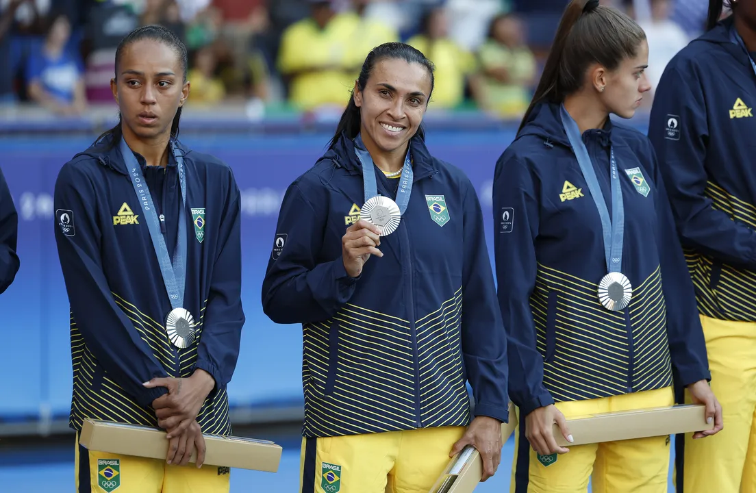 Futebol feminino conquistou a medalha de prata nos Jogos Olímpicos de Paris em 2024