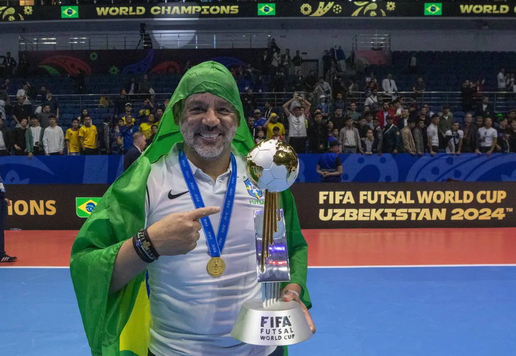 Marquinhos Xavier, treinador da Seleção Brasileira de futsal