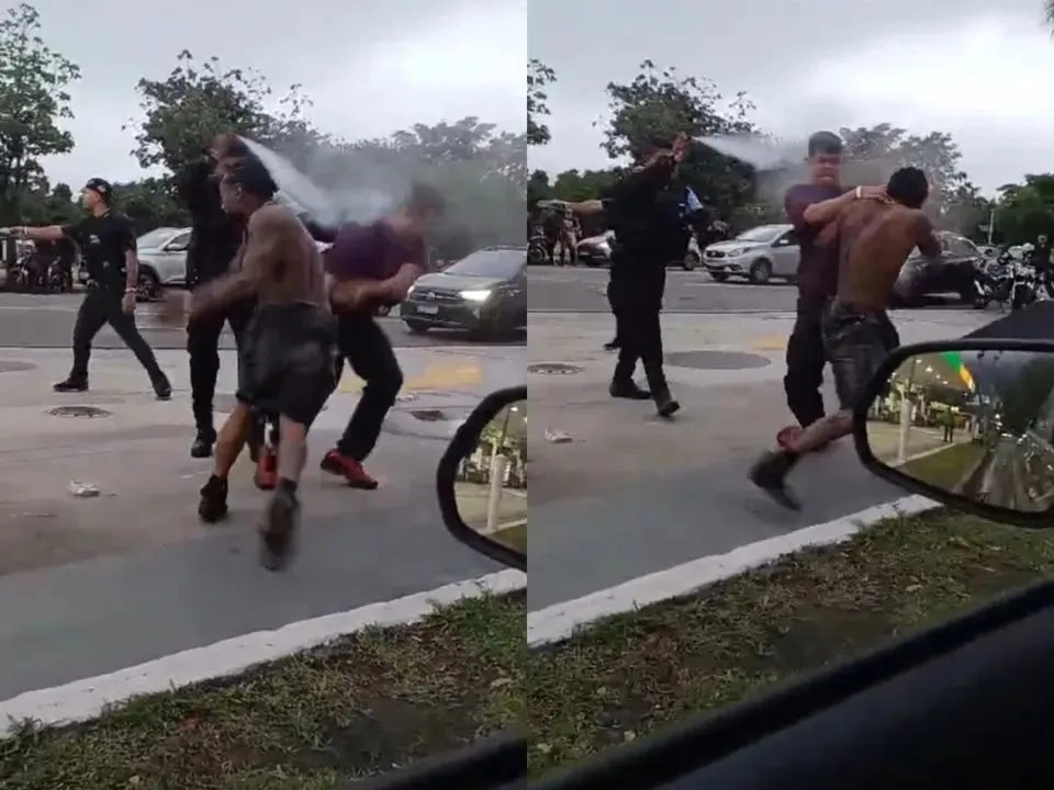 VÍDEO: Nego do Borel é levado à delegacia após briga em avenida