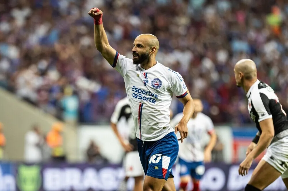 Thaciano marcou um dos gols da última vitória do Bahia sobre o Vasco