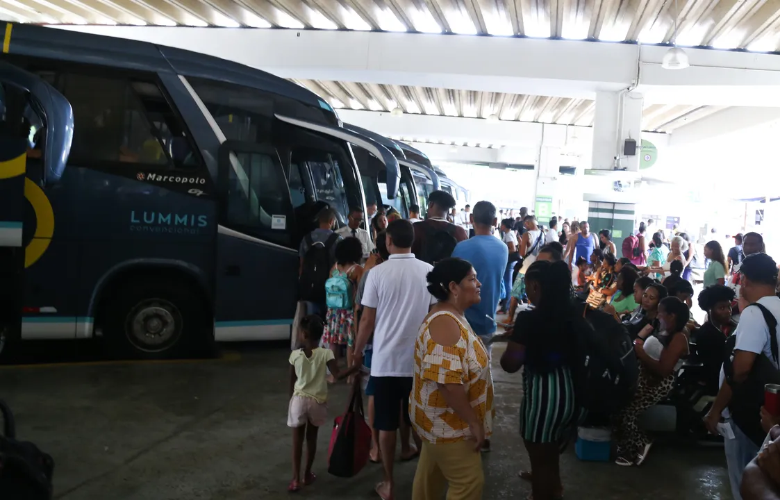 Rodoviária de Salvador durante feriado de Semana Santa