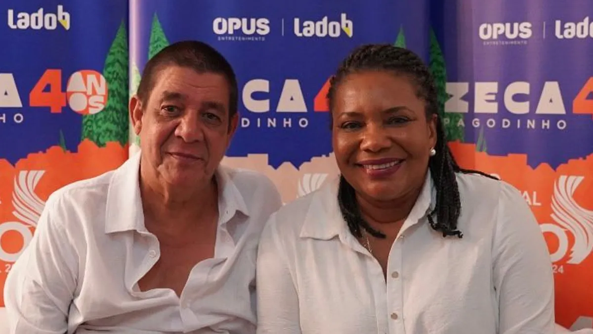 Zeca Pagodinho fez foto com Margareth Menezes