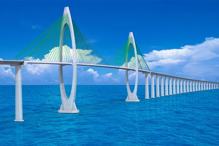 Projeção da ponte Salvador-Itaparica, ainda um sonho