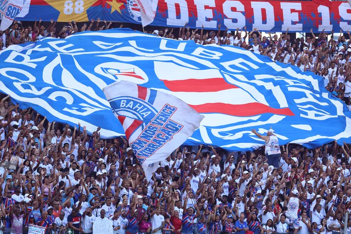 Torcida do Bahia fez a festa na Fonte