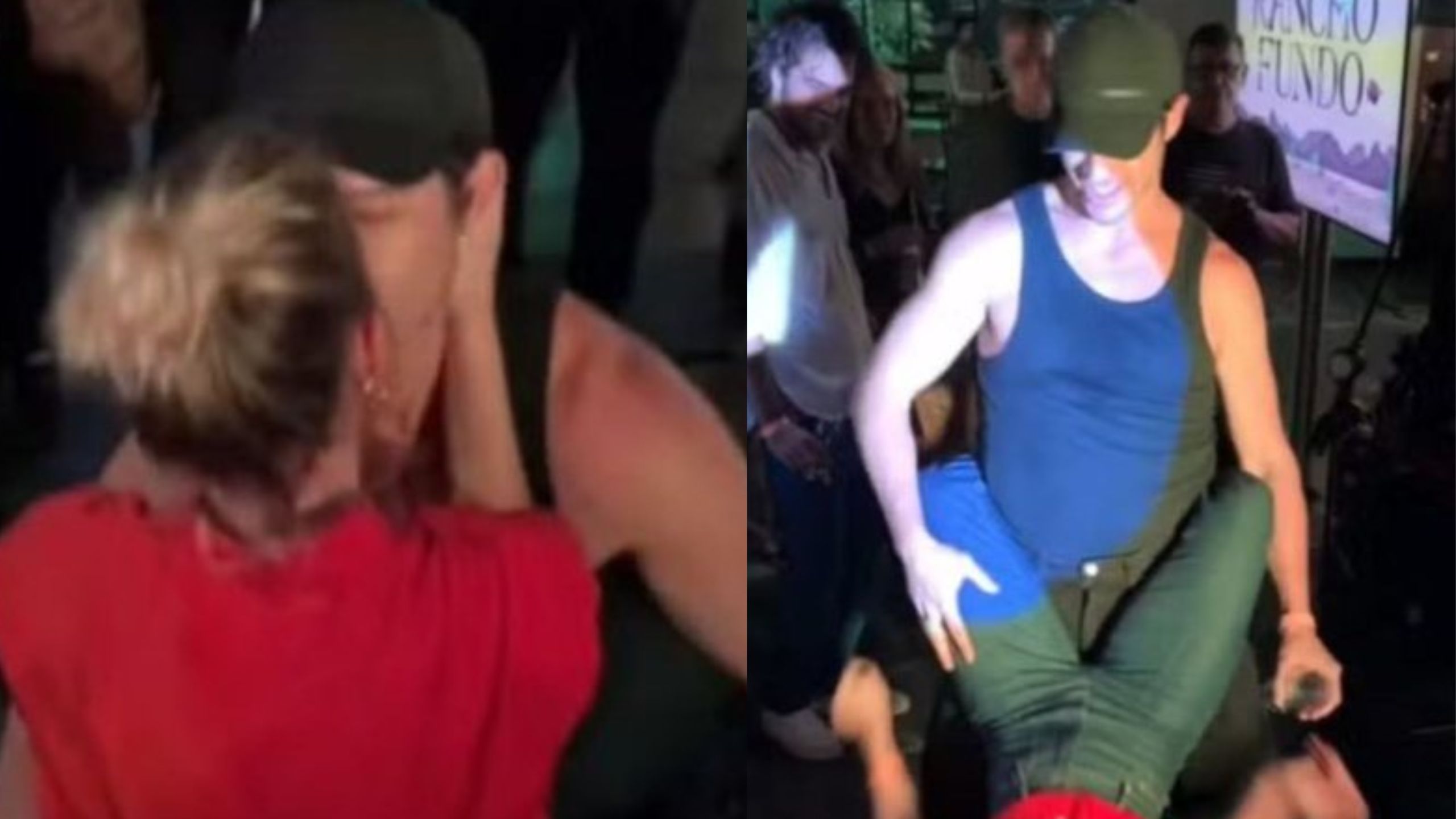 José Loreto e atriz casada beijam e fazem performance sensual em festa