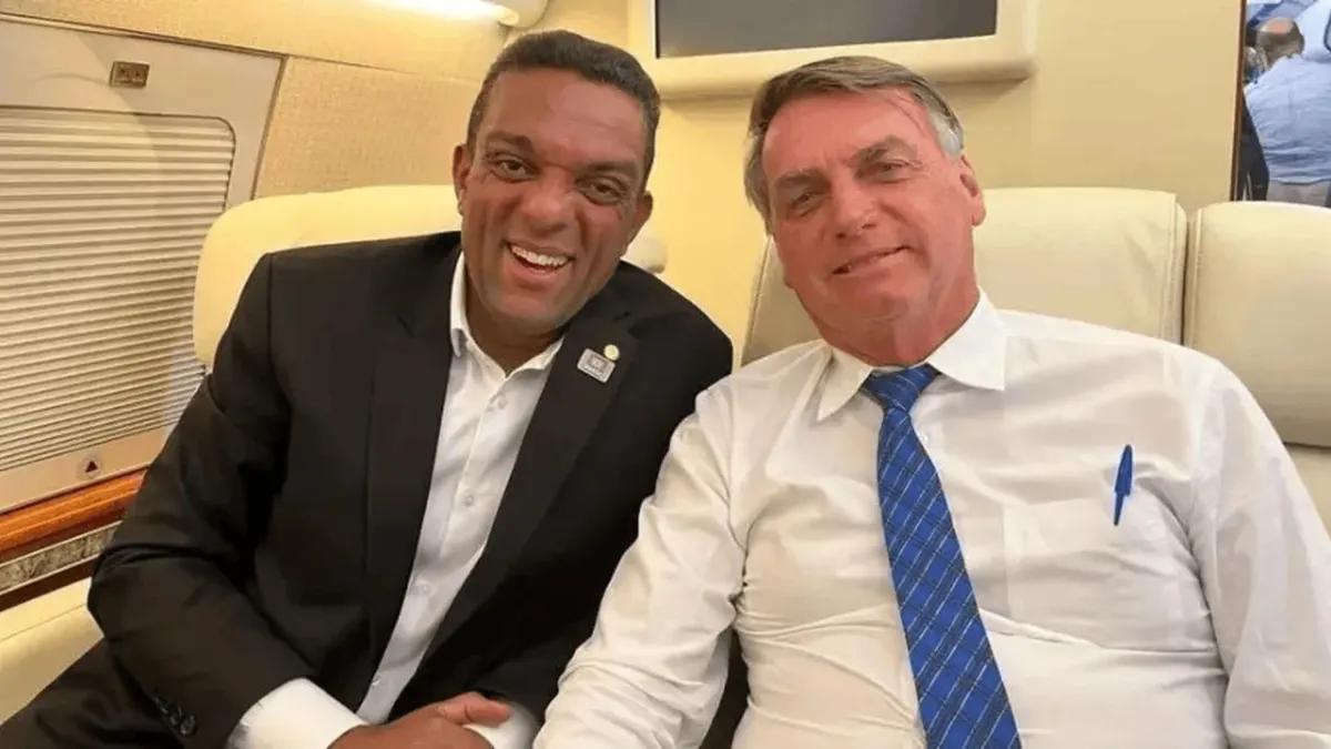 Otoni de Paula e o ex-presidente Jair  Bolsonaro