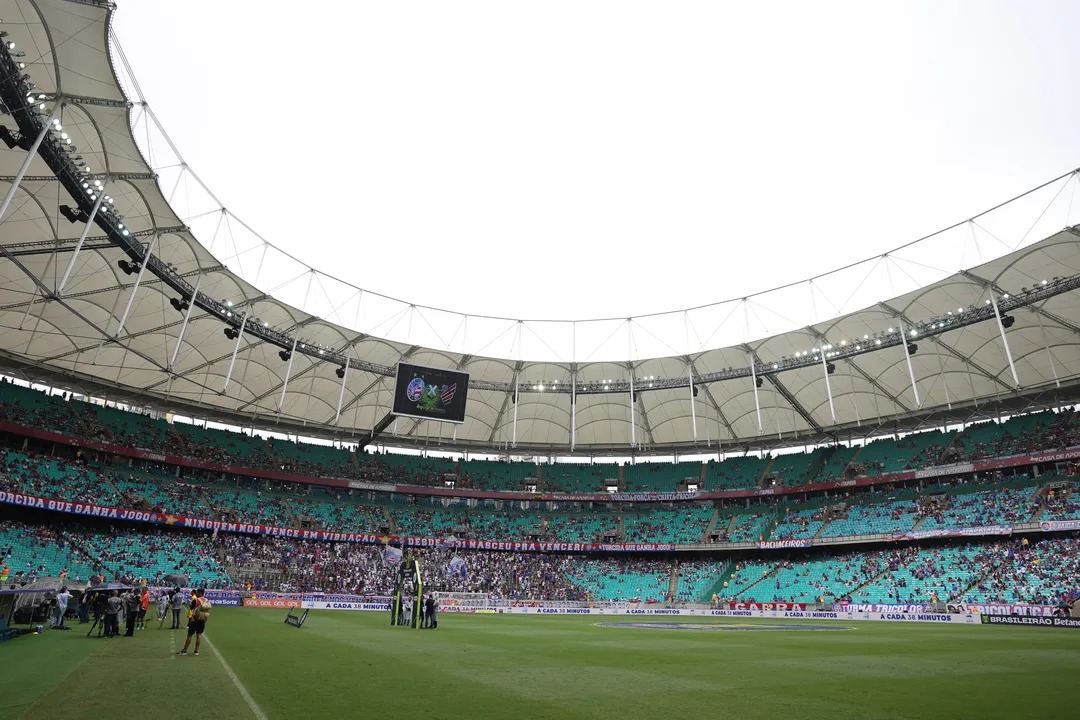 Arena Fonte Nova em dia de jogo do Bahia