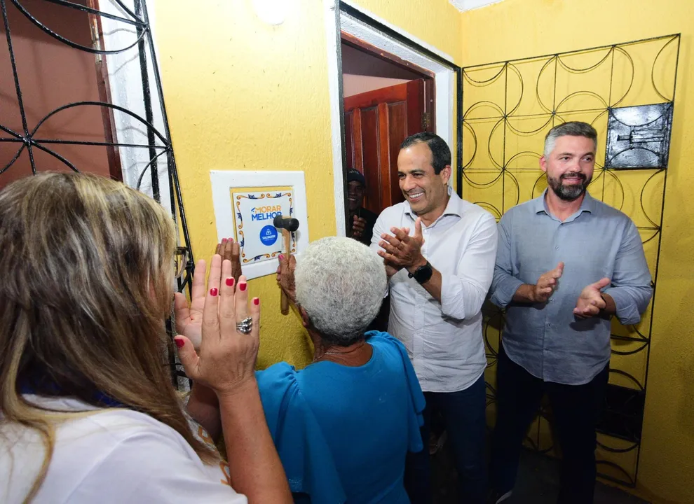 Maria Correia, de 75 anos, mora há 18 anos na Lagoa da Paixão, em Nova Brasília de Valéria e teve a casa reformada