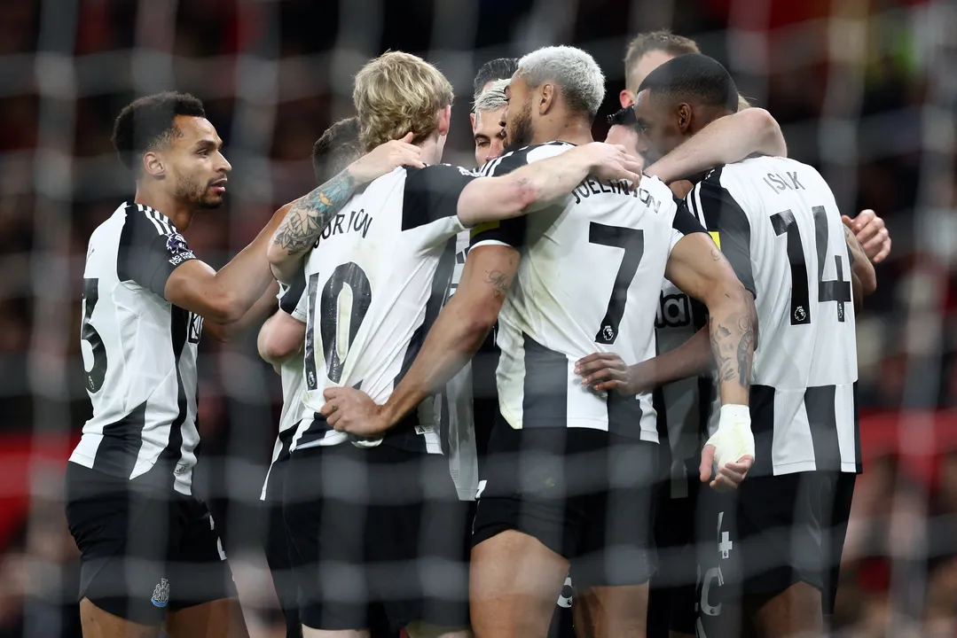 Jogadores do Newcastle comemorando