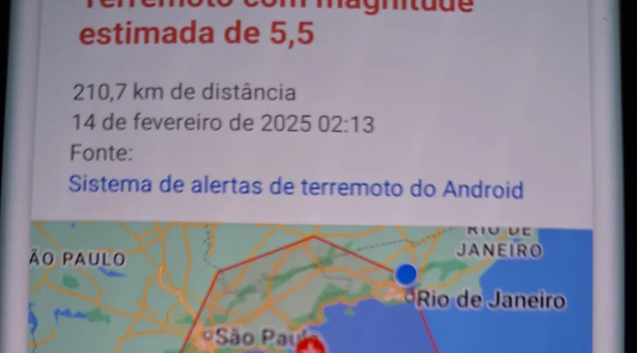 Alerta foi emitido na madrugada