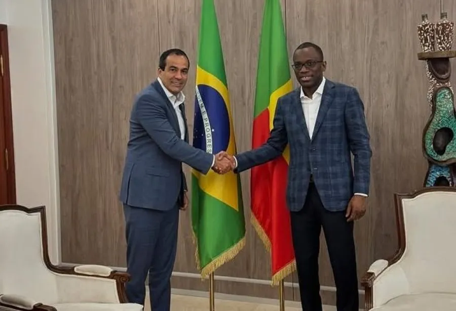 Prefeito Bruno Reis e  Olushegun Bakari, ministro de Relações Exteriores de Benin